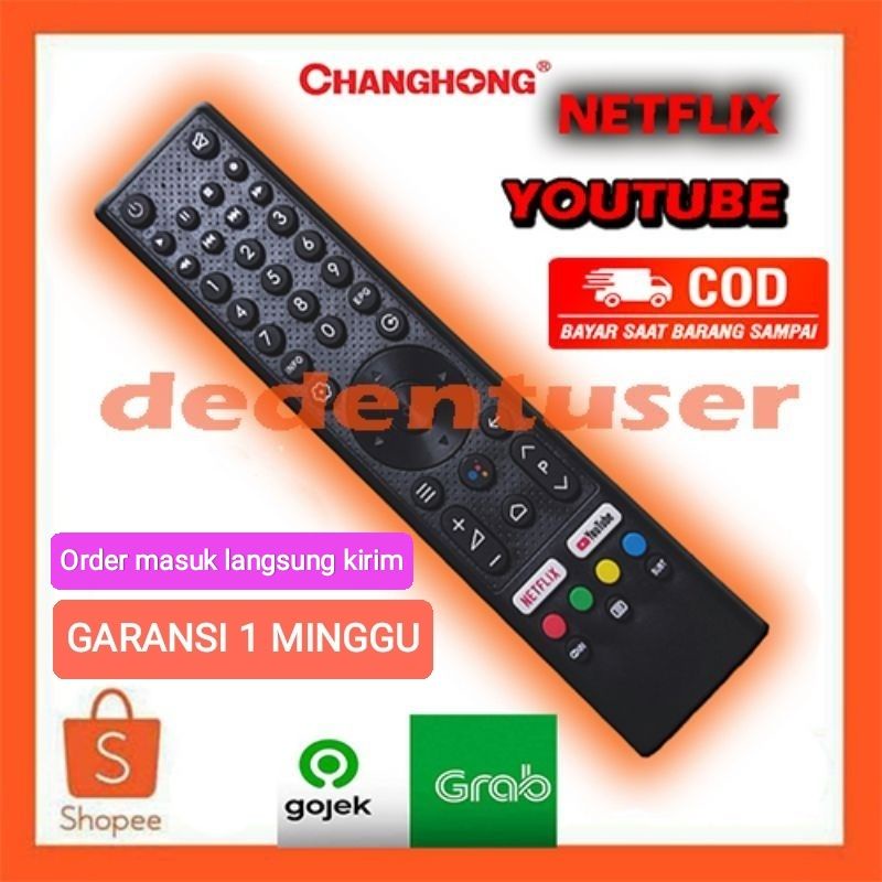 Changhong led lcd smart Tv android netflix youtube U58H7A Remote Remote ...