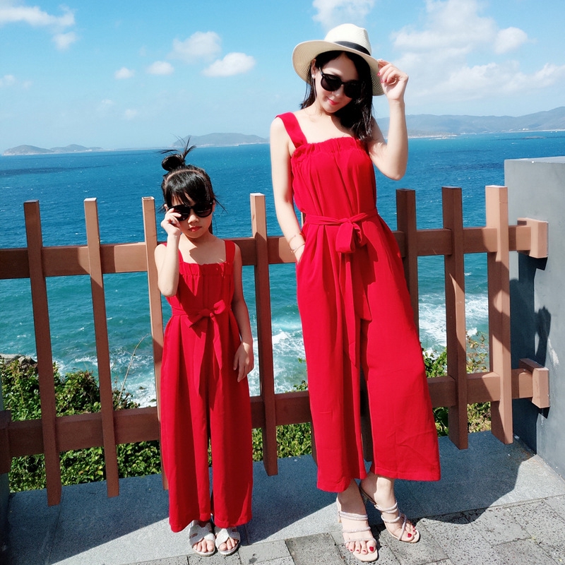 mom and daughter matching jumpsuit