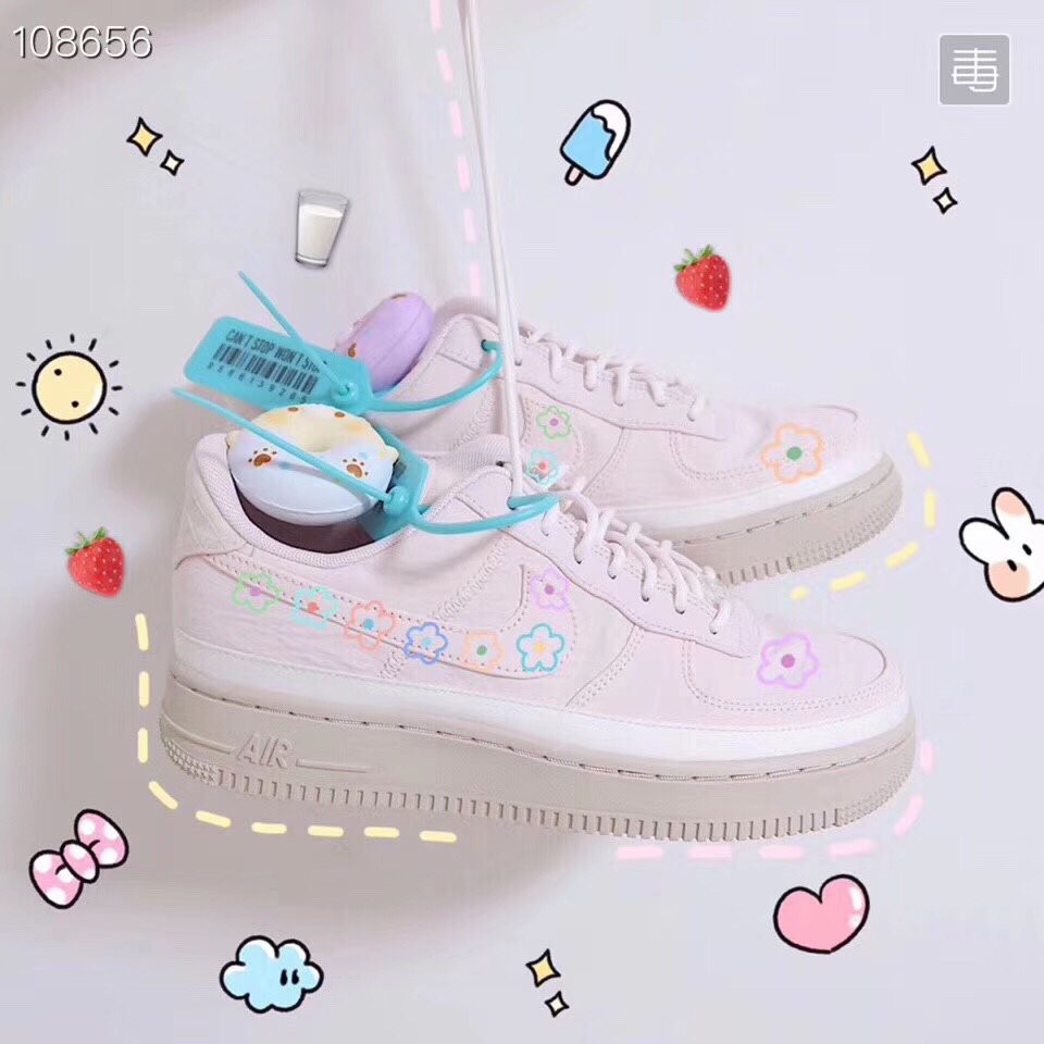 rose pink air force ones