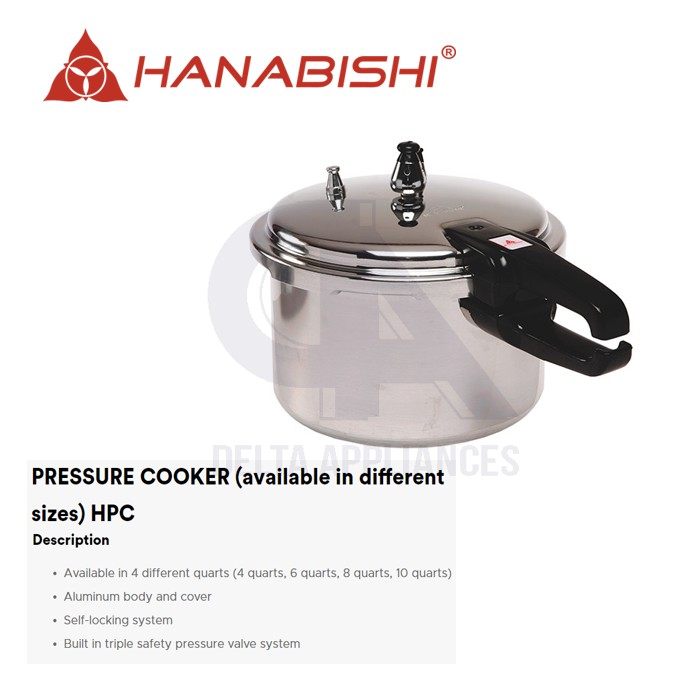 Hanabishi Pressure Cooker (10 Quartz) HPC 10Q Shopee Philippines