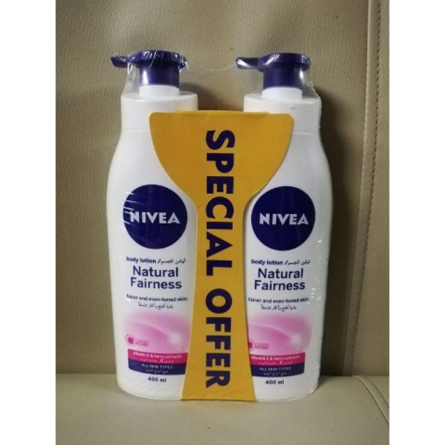 Nivea Body Lotion Natural Fairness with UV filters 400 mL ...