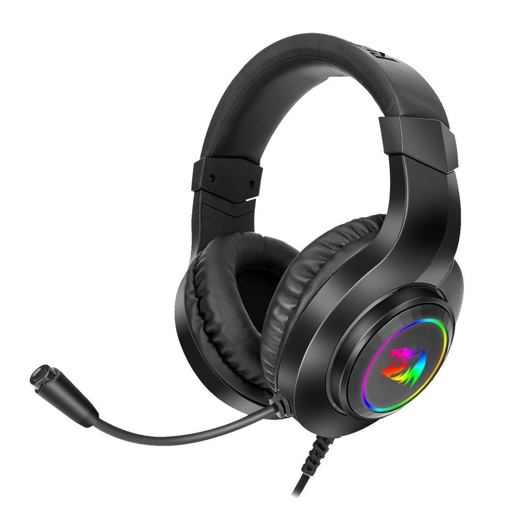 REDRAGON H260 HYLAS RGB GAMING HEADSET WITH MICROPHONE WIRED COMPATIBLE