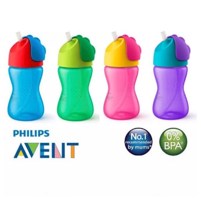 avent straw bottle