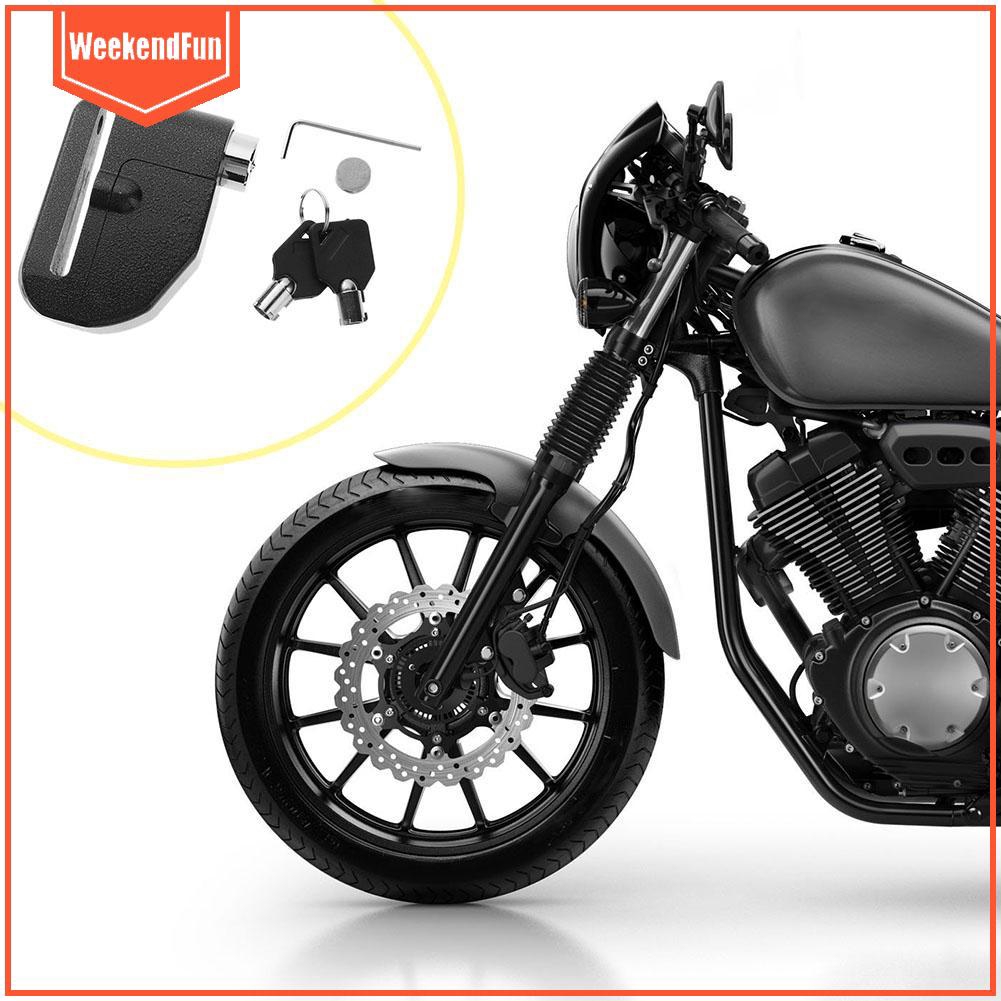 Motorcycle Bike Waterproof Anti-theft Wheel Disc Brake Lock Security Loud Alarm