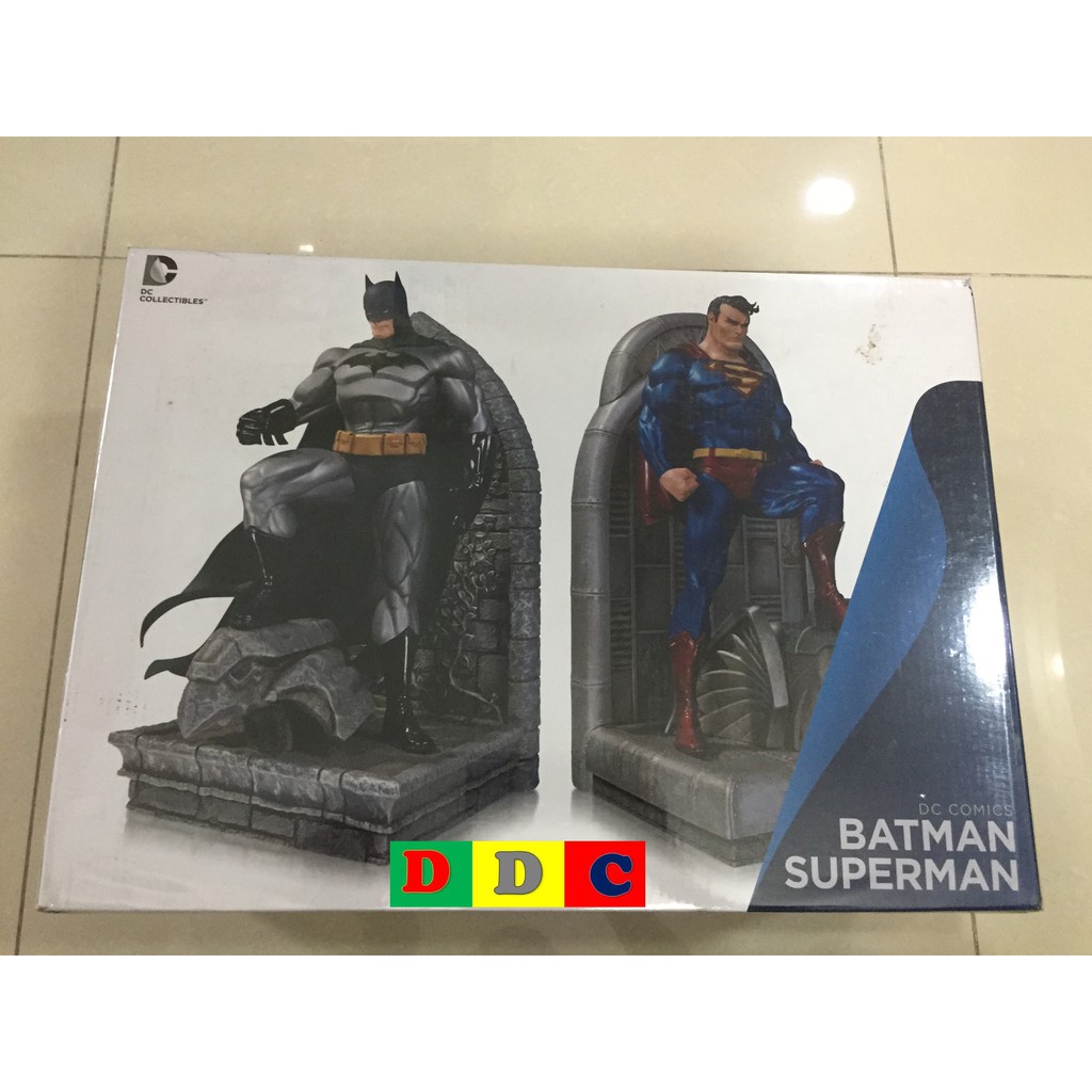 DC COMICS SUPERMAN AND BATMAN BOOKENDS STATUE (SEALED) | Shopee Philippines