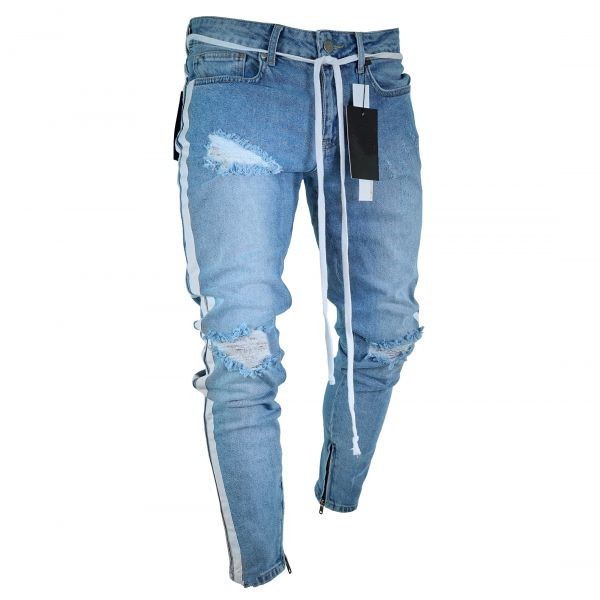 plus size stretch ripped jeans