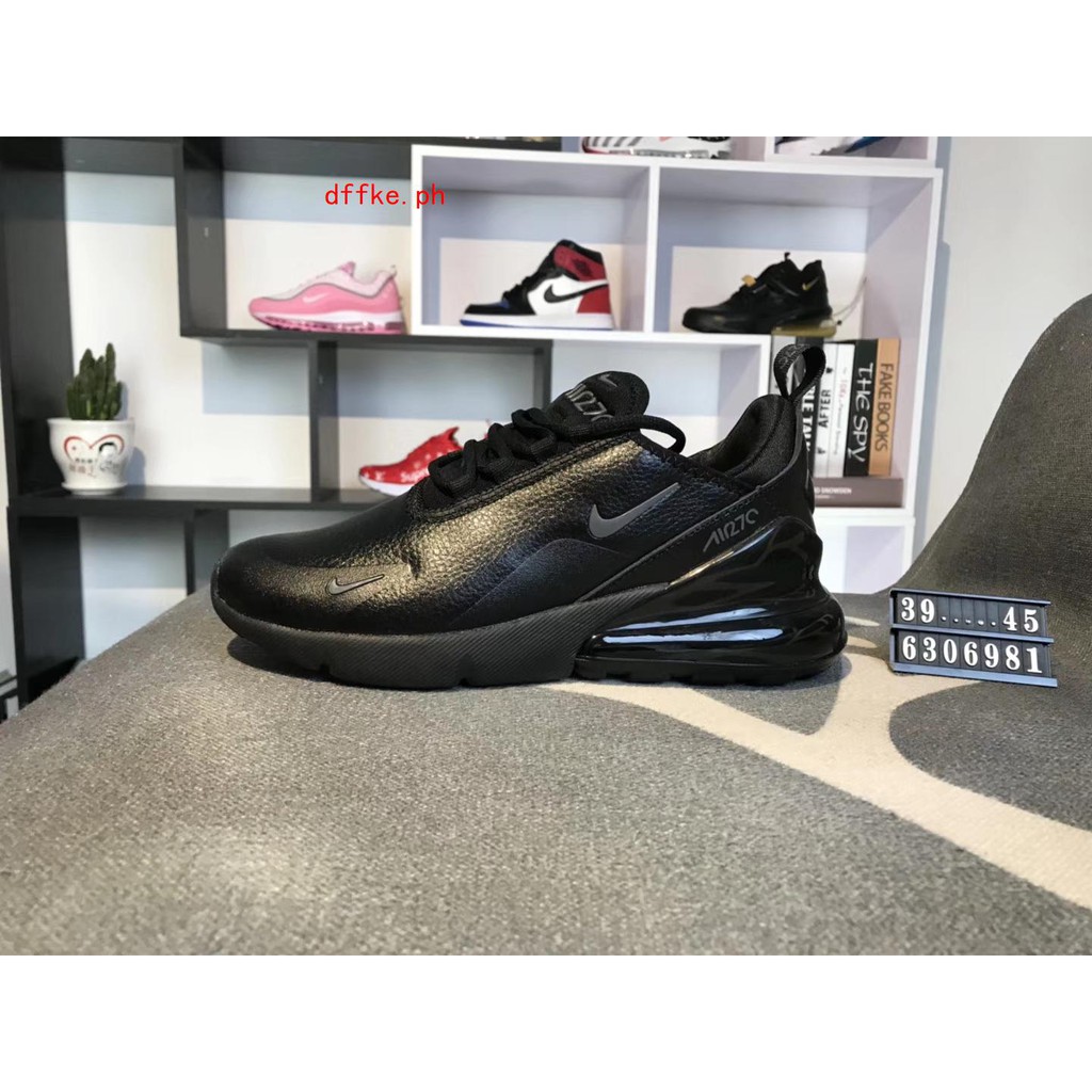 nike 270 black leather