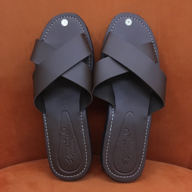 men's criss cross slippers