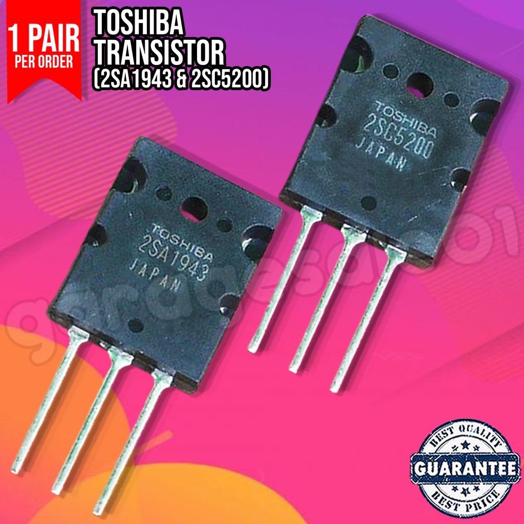 Original Toshiba Transistor (2SA1943 & 2SC5200) SET | Shopee Philippines