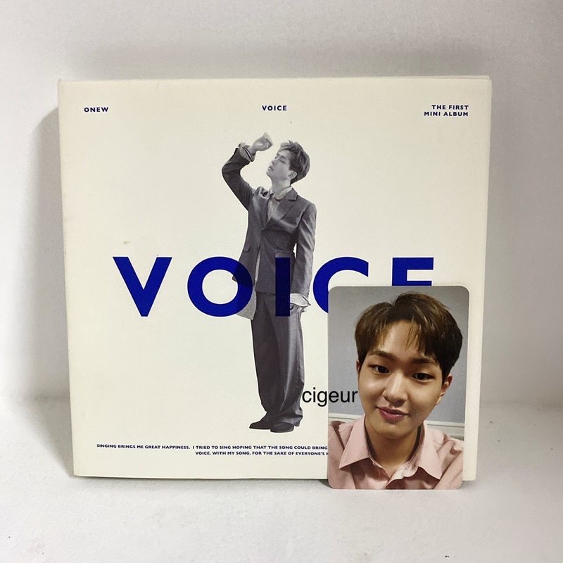 激安の 【未開封】SHINee Pudding Twitter: ONEW on VOICE