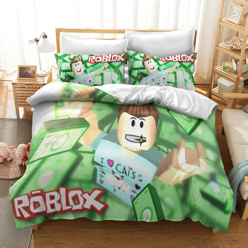 3d Printed Game Roblox Bedding Set Quilt Cover Pillow Shame Us Uk King Queen Shopee Philippines - roblox bedding single uk