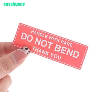 ONPH 250Pcs Fragile Warning Stickers Handle With Care Do not Bend Sign Package Decal ONN #9