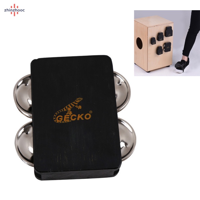 vip GECKO GK04TAP Cajon Box Drum Bell Accessory 4bell Jingle