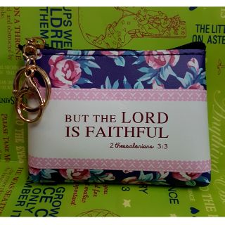 Womens Bible Verse Coin Purse 2 Thessalonians 33