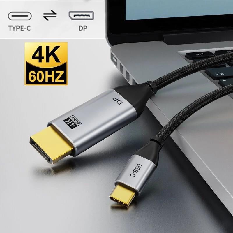 USB C to Displayport Bi-directional Cable Displayport to TYPE C 4K@60Hz ...