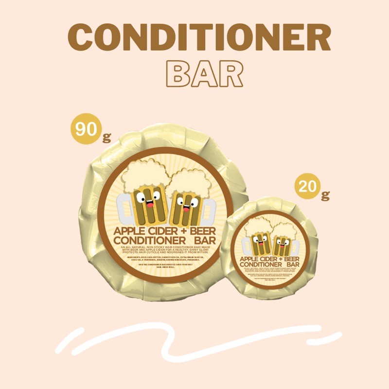 Apple Cider Vinegar + Beer Conditioner Bar