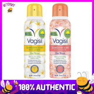 Vagisil Scentsitive Scents Feminine Dry Wash Spray 2.6 Oz Peach Blossom / White Jasmine #1