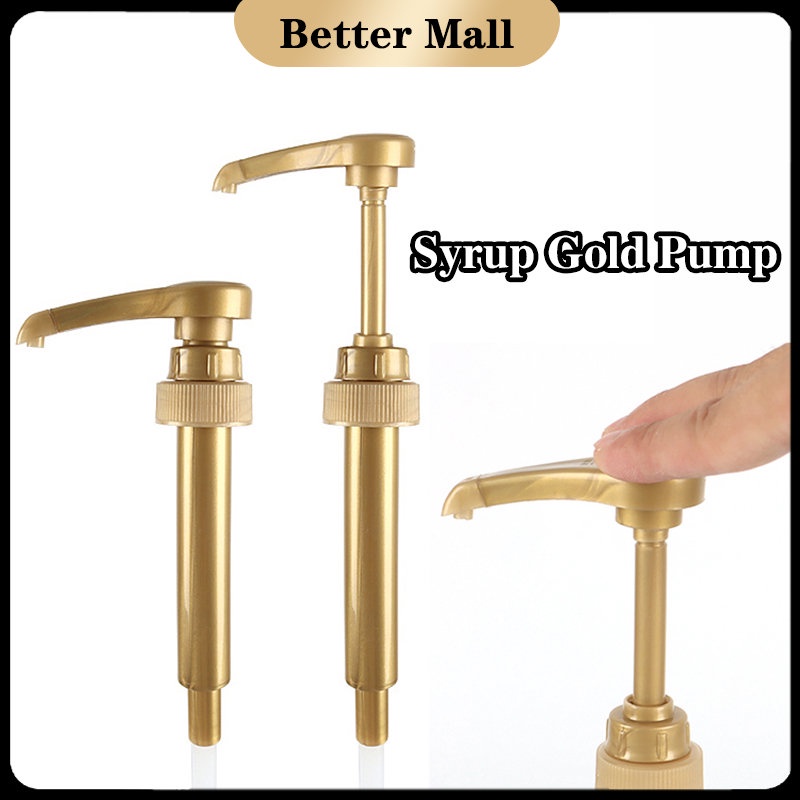 1/4oz Syrup Bottle Pump Syrup Gold Pump Fit For Starbucks, DaVinci, Serenity Shopee Philippines