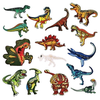 Dinosaur Iron Sew On Patch Kids T Shirt Jeans Jacket Cap Bag Embroidered Badge 