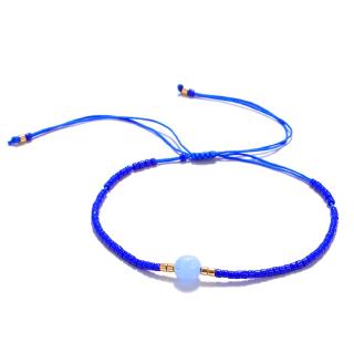 Bravekiss Pura Vida Beads Bracelet Woven Gemstone Bracelets Women