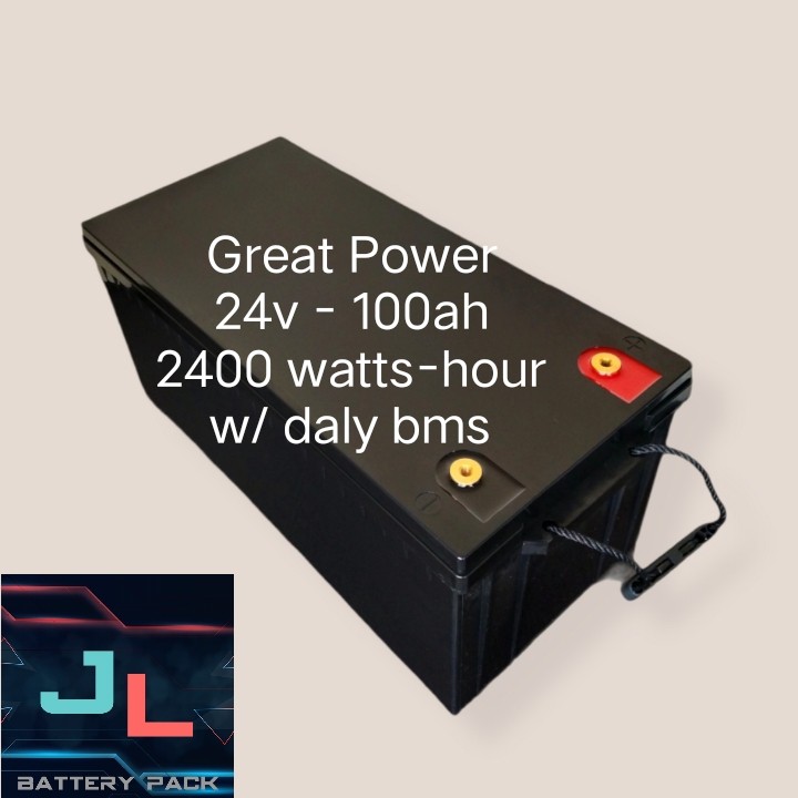 Great power 24v 100Ah battery pack prismatic LiFEPo4 (Lithium iron
