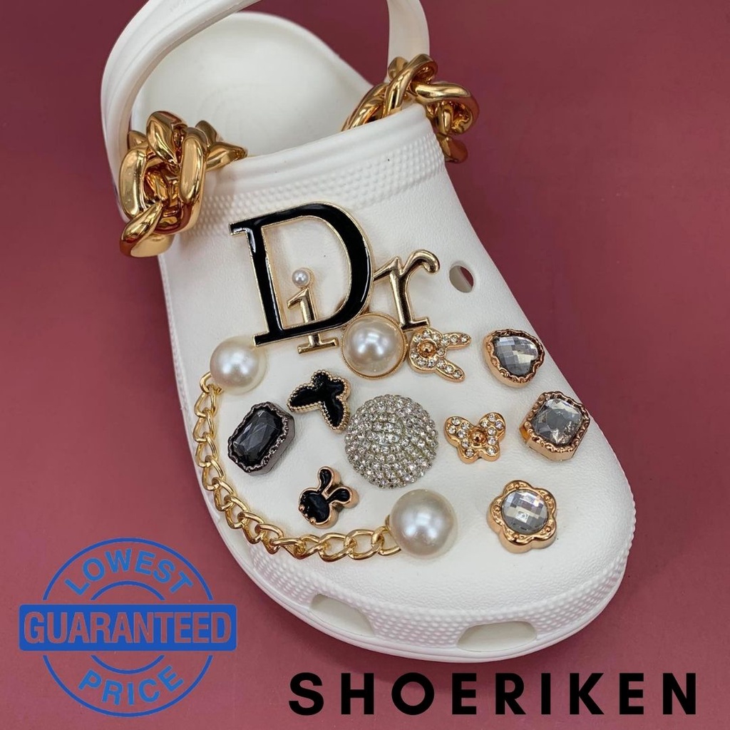 Crocss Jibbitz charm RANDOM GOLD SWAROVSKI GEMS for adults and kids for