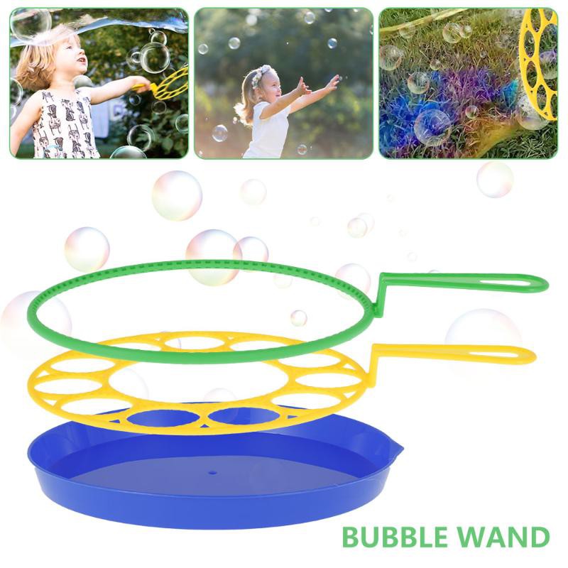2in1 Giant Magic Bubble Kit Outdoor Jumbo Garden Toy Game Children Blower Maker 