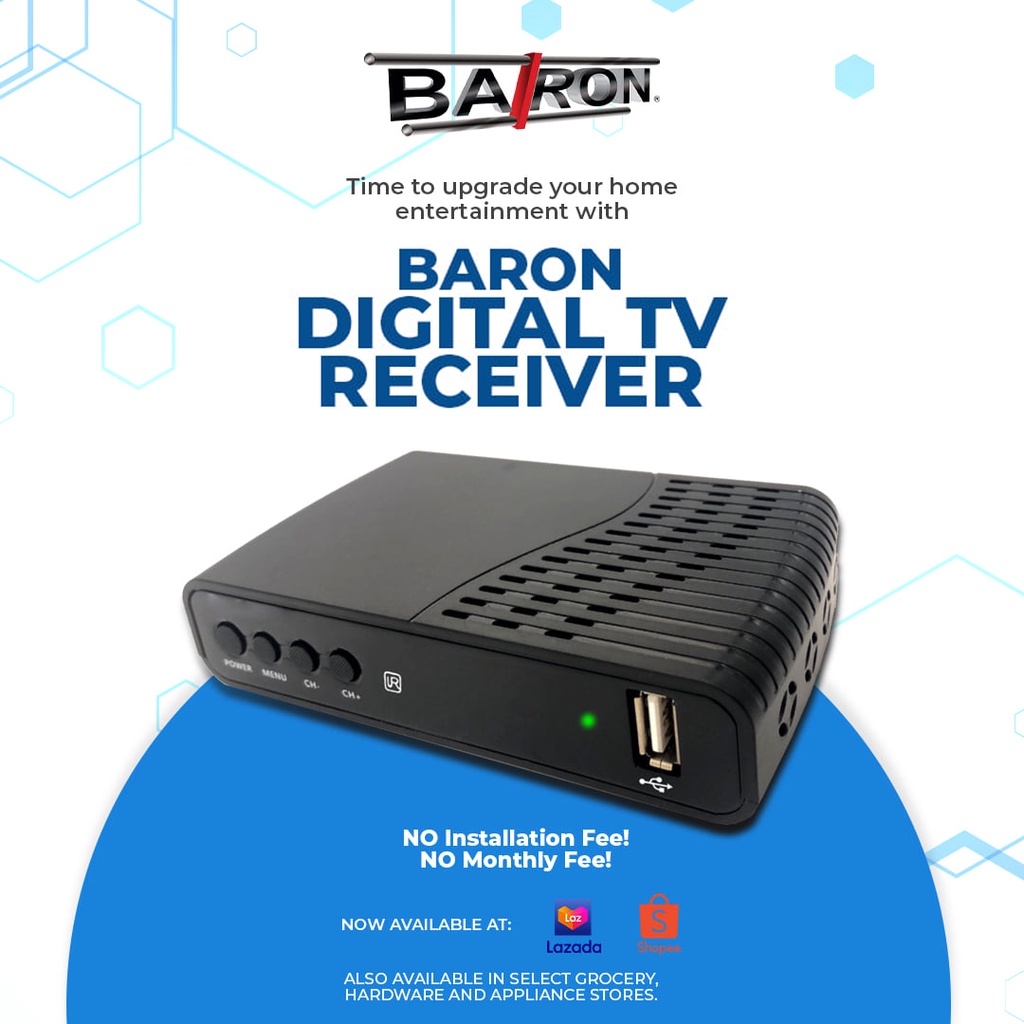 BARON DIGITAL TV RECEIVER (NO WIFI DONGLE) Shopee Philippines