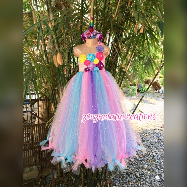 unicorn themed party dress