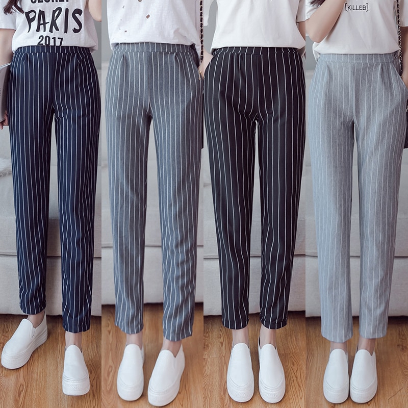 striped pants women