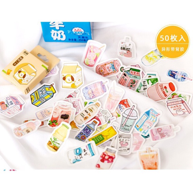 50pcs/box Assorted sticker box Collection Six Shopee Philippines