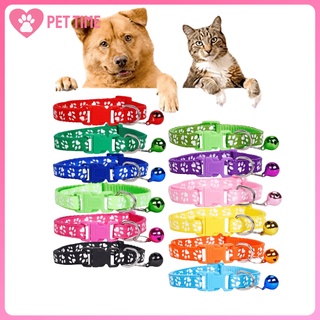 Pet Collar Dog Collar Cat Paw Collar With Bell Safety Buckle Neck for Puppy and Kitty Accessories