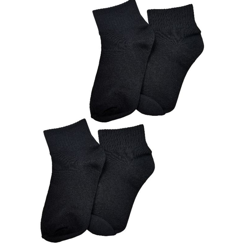 School Black Socks Primary Secondary Stoking Hitam Sekolah | Shopee ...