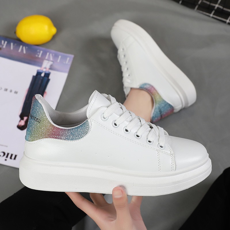 New Arrival Korean Fashion White Rubber Shoes For Women Shopee