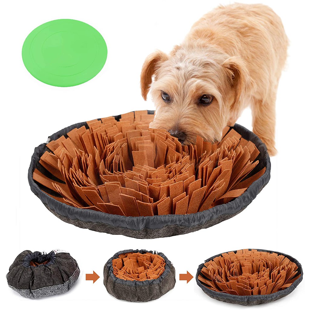 Pet Dog Snuffle Bowl Mat Training Olfactory Mat Activity Blanket