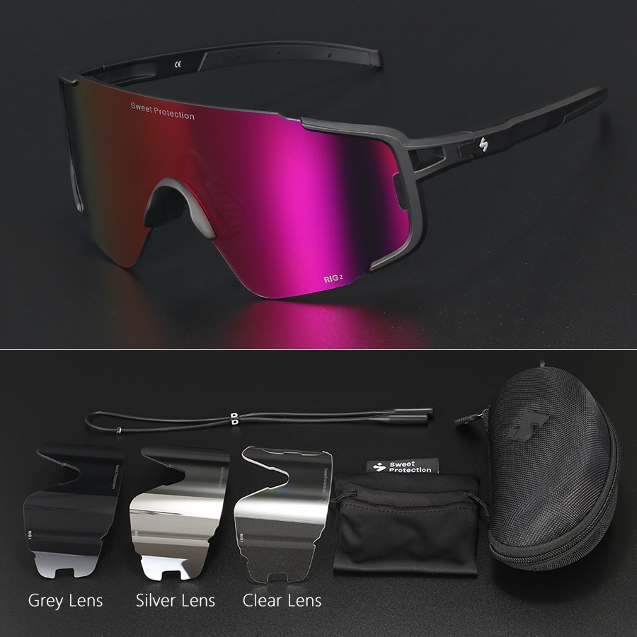 SWEET PROTECTION 4 Lenses Cycling Sunglasses Outdoor Sports Road Bike Glasses Cycling Glasse