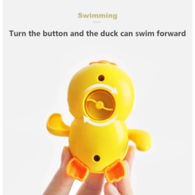 Baby Bath Toys Cute Swimming Ducks Wind up Bathtub Floating Toys for Toddler Boys Girls