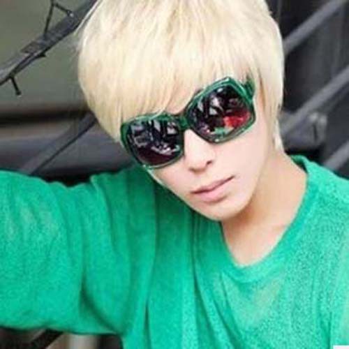 Korean Short Straight Animation Cosplay Wig Heat Resistant