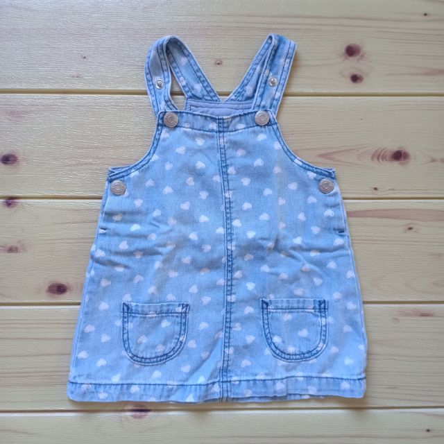 h&m denim jumper dress