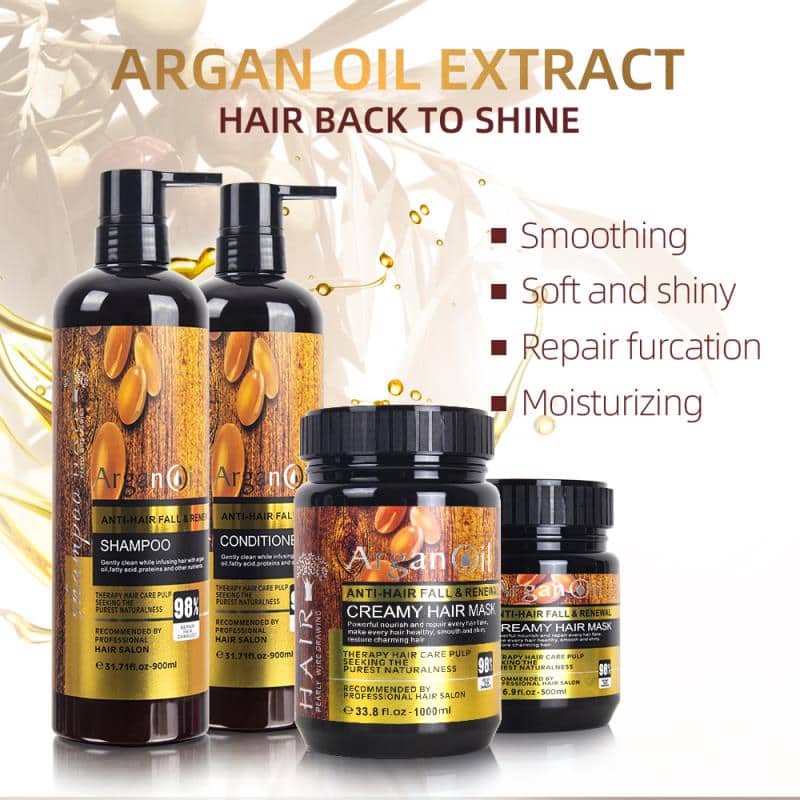 Argan Oil Anti-Hair Fall & Renewal Creamy Hair Mask Repair Treatment 1000ml  | Shopee Philippines