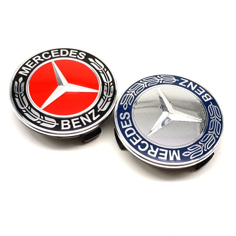 MercedesBenz Wheel Cover New Cclass Eclass Sclass 75mm Plastic Cover Label MercedesBenz