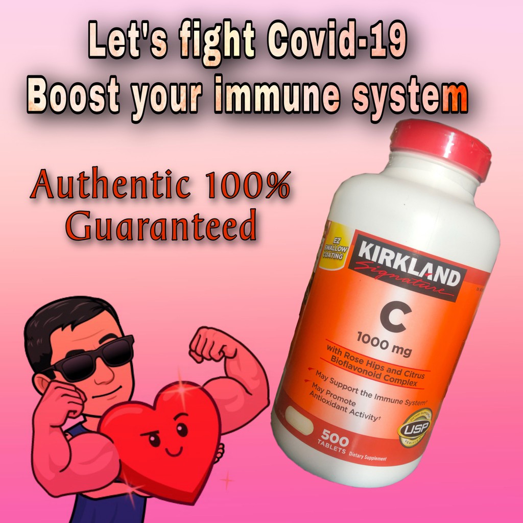 Kirkland Vitamin C 1000mg 500 Tabs Exp 8 24 Shopee Philippines