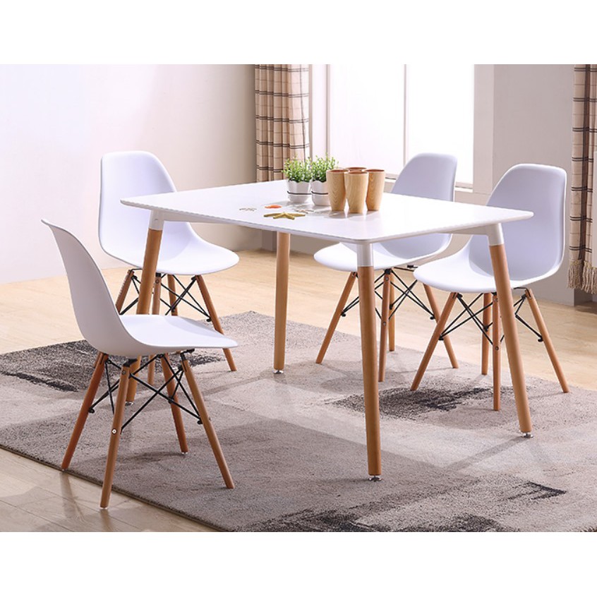 Stylish Dining Set Dining Table with 4 Dining Chairs 