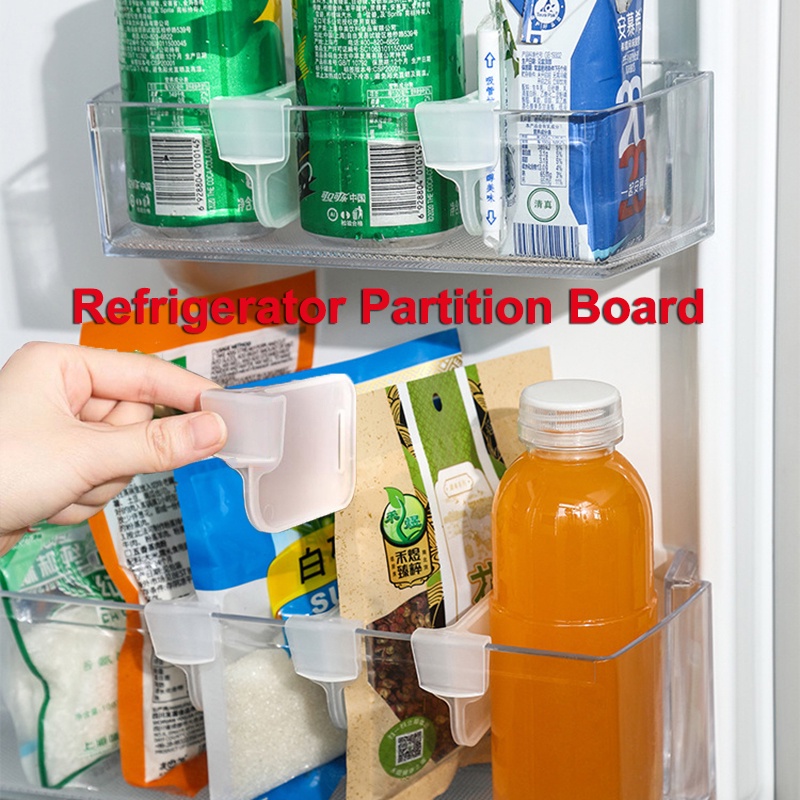 Refrigerator Storage Board Plastic Divider Storage Splint for Kitchen Refrigerator Shelf