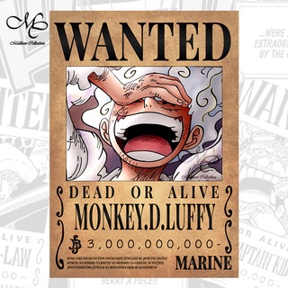 ANIME POSTER - ONE PIECE LATEST BOUNTY [ LAW ,LUFFY & KID] | Shopee ...