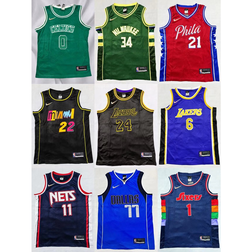 Celtics Lakers Nets Phila Dalla Nba Dri-fit Jersey Sando 