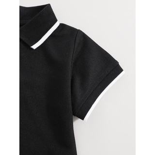 Toddler Boys Contrast Trim Polo Shirt #4