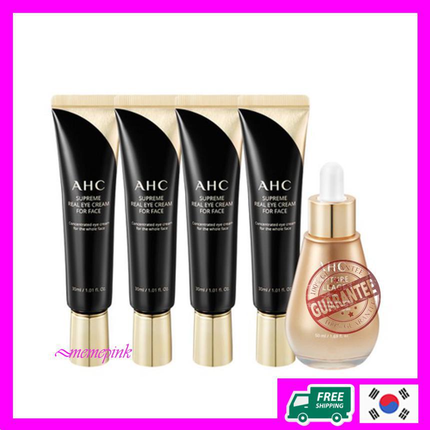 Ahc ⚡ Supreme Real Eye Cream 30ml x 4p + Capture Collagen Ampoule 50ml