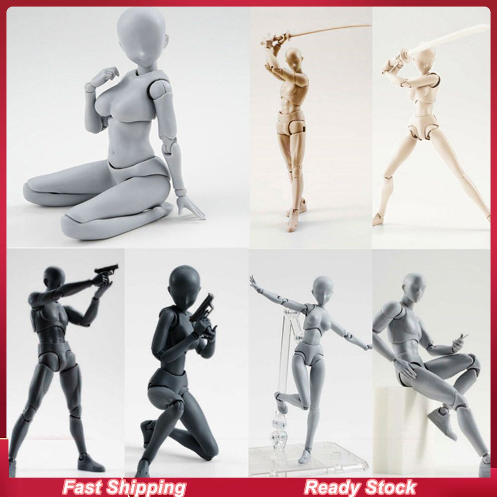Ready Stock Drawing Figures For Artists Action Figure Model Human Mannequin Man Woman Kit Ocarina