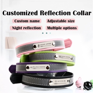 Dog Tag Customized Collar Pet Collar Personalized Collar Laser Engraved Anti-lost Dog Collar